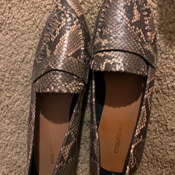 Maurices Snake Print Loafers in Brown and Tan - Picture 1 of 3